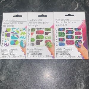 3 Sassy + Chic Nail Stickers